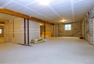 Basement Crawl Space After Waterproofing 
